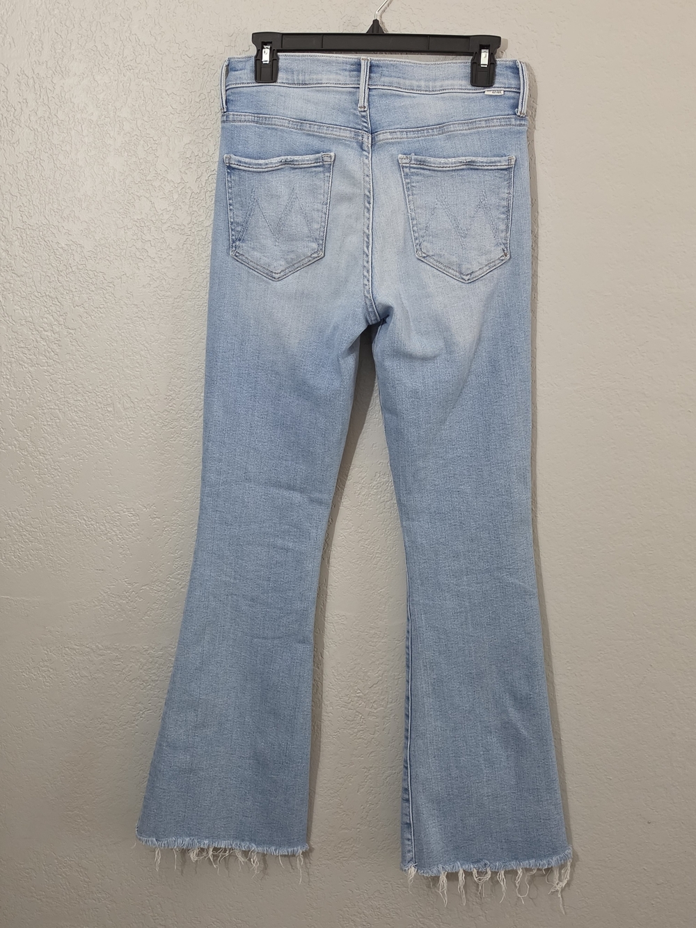 MOTHER The Weekender Fray California Cruiser High Rise Raw Hem Flare Womens 28 - Picture 10 of 15